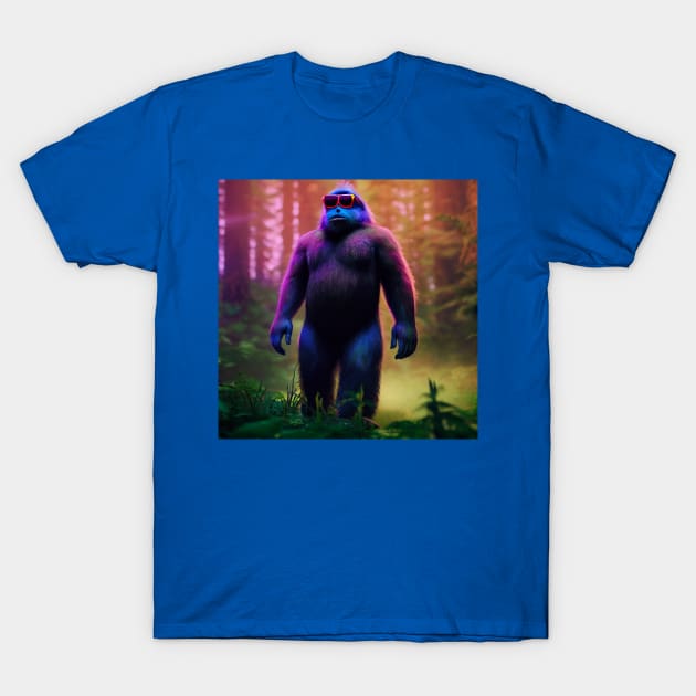 Dope Sasquatch in Nature T-Shirt by Grassroots Green